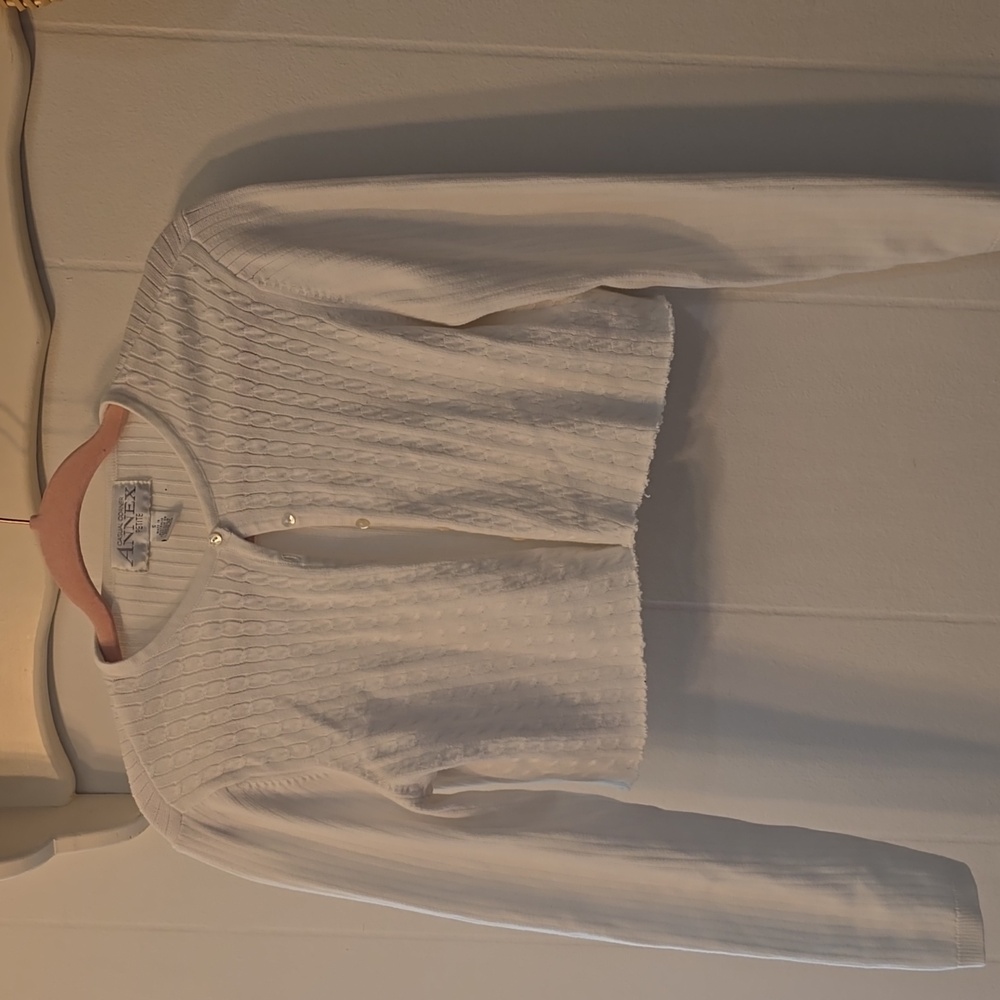 Vintage Annex Cropped Cable Knit Cardigan